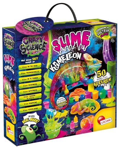 Lisciani - Crazy Science Slime CAMALEONTE - Slime Kit für Kinder ab 7 Jahren - 50 Arten von Slime - Mit Farbstoffen, Aktivatoren und Chamäleonform - Deutsche Version Lisciani - Crazy Science Slime CAMALEONTE - Slime Kit für Kinder ab 7 Jahren - 50 Arten von Slime - Mit Farbstoffen, Aktivatoren und Chamäleonform - Deutsche Version von Liscianigiochi