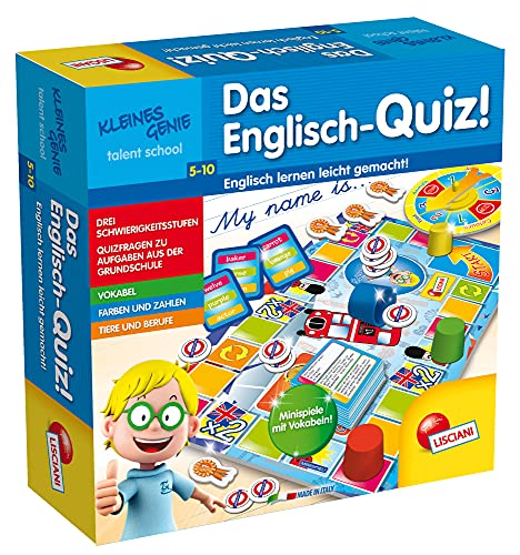 Liscianigiochi DE48892 Quiz, Lernspiel für Kinder von 5-7 Jahren, Spielend Neues Lernen für 1-4 Spieler von Liscianigiochi