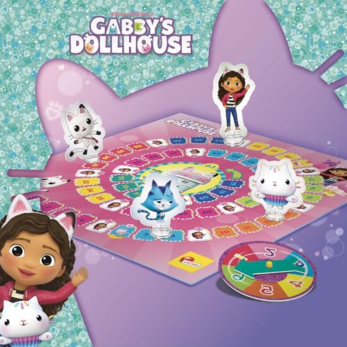 Lisciani - GABBY'S Dollhouse Superspiel - Pädagogisches Gesellschaftsspiel für Kinder ab 3 Jahren - Von der Serie inspiriertes Gänsespiel - Förderung von Koordination, Gedächtnis und Feinmotorik. Lisciani - GABBY'S Dollhouse Superspiel - Pädagogisches Gesellschaftsspiel für Kinder ab 3 Jahren - Von der Serie inspiriertes Gänsespiel - Förderung von Koordination, Gedächtnis und Feinmotorik. von Liscianigiochi