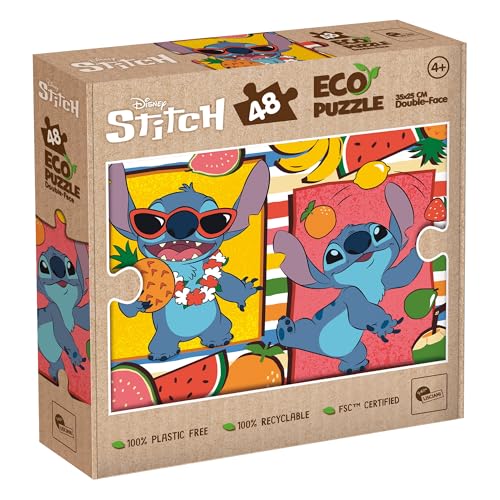 Lisciani Giochi, Disney Eco-Puzzle Mini Df 48 Stitch, 111114 von Liscianigiochi