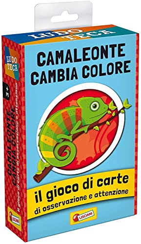 Liscianigiochi 85767 Ludoteca Die Karten der Kinder Chamäleon ändert die Farbe Animals,Italy gesellschaftsspiel, Mehrfarbig von Liscianigiochi