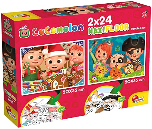 Lisciani Giochi 91102 Packung mit 2 Puzzle COCOMELON ( 50 x 35 cm ) 48 Teile ( 2 x24 ), Mehrfarbig von Liscianigiochi