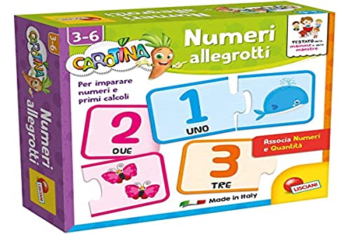 Lisciani Giochi Carotina Quadratische Zahlen, Lernspiel, Vorschulspiel, Mehrfarbig, 87471 von Liscianigiochi