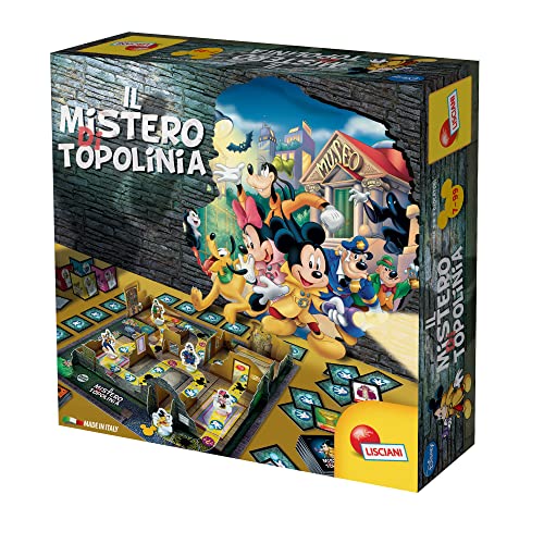 Lisciani Giochi 97876 Disney The Mystery of Mickey Mouse, Box Society, Plankenspiel, 3D-Papierstrukturen, Mehrfarbig von Liscianigiochi