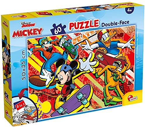 Liscianigiochi 86535 Disney DF Plus 60 Mickey Mouse Puzzle für Kinder, Mehrfarbig von Liscianigiochi