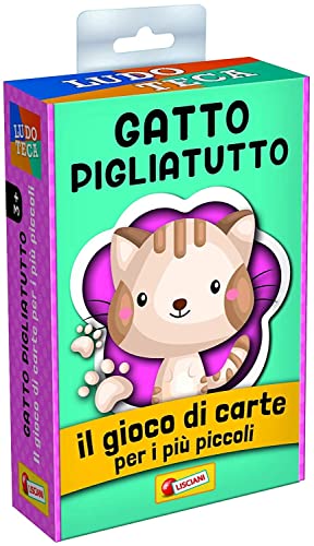 Liscianigiochi, Ludoteca Die Karten für Kinder Katze Piglia Alles Gesellschaftsspiel, Mehrfarbig, 85774 von Liscianigiochi