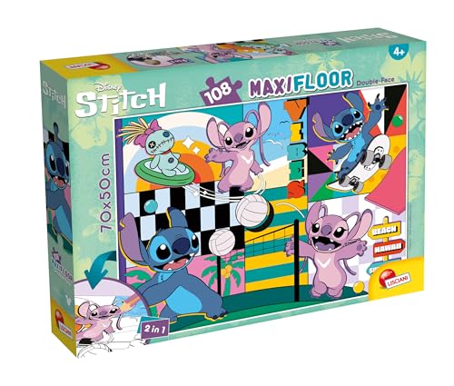 Lisciani - Puzzle Disney Stitch für Kinder ab 4 Jahren - Doppelseitig 108 Teile - Manuelle Aktivität zum Ausmalen - Lernspiele ohne Bildschirm - Disney Malspiele - Feinmotorik und Beobachtung. Lisciani - Puzzle Disney Stitch für Kinder ab 4 Jahren - Doppelseitig 108 Teile - Manuelle Aktivität zum Ausmalen - Lernspiele ohne Bildschirm - Disney Malspiele - Feinmotorik und Beobachtung. von Liscianigiochi