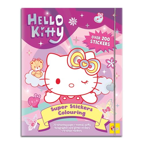 Lisciani - Hello Kitty and Friends – Sticker- Und Malbuch Für Kinder Ab 5 Jahren – Kreativset Mit 20 Seiten, 200 Puffy, Holografischen Und Glitzer Aufklebern – Malset Mit 4 Filzstiften Lisciani - Hello Kitty and Friends – Sticker- Und Malbuch Für Kinder Ab 5 Jahren – Kreativset Mit 20 Seiten, 200 Puffy, Holografischen Und Glitzer Aufklebern – Malset Mit 4 Filzstiften von Liscianigiochi