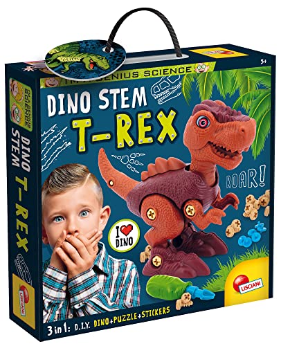 Lisciani – I'M A GENIUS Dino Stem T-Rex – 3-in-1 DIY-Puzzle – Einheitsgröße – Farbe Dino Stem T-Rex – 1 Einheit – Mehrfarbig – Für Kinder ab 4 Jahren – Geschenkidee Lisciani – I'M A GENIUS Dino Stem T-Rex – 3-in-1 DIY-Puzzle – Einheitsgröße – Farbe Dino Stem T-Rex – 1 Einheit – Mehrfarbig – Für Kinder ab 4 Jahren – Geschenkidee von Liscianigiochi