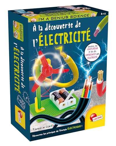 Lisciani – I'm A Genius – Zur Entdeckung der Elektrizität für Kinder ab 8 Jahren – Set mit wissenschaftlichen Experimenten – Erstellen Sie einen Ventilator – Erleben Sie statische Elektrizität, von Liscianigiochi