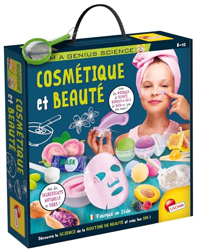 Lisciani – I'm a GENIUS – Kosmetik und Schönheit – Set zur Schaffung Ihrer Schönheitsroutine ab 5 Jahren – wissenschaftliches Labor – Set zur Kreation von Masken, Cremes, Peelings – 100% natürlich – von Liscianigiochi