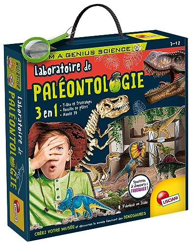 Lisciani – I'm a Genius Science – Labor für Paläontologie – Wissenschaftliches und Lernset – Dinosaurier – Skelette zum Wiederherstellen – für Kinder von 7 bis 12 Jahren von Liscianigiochi