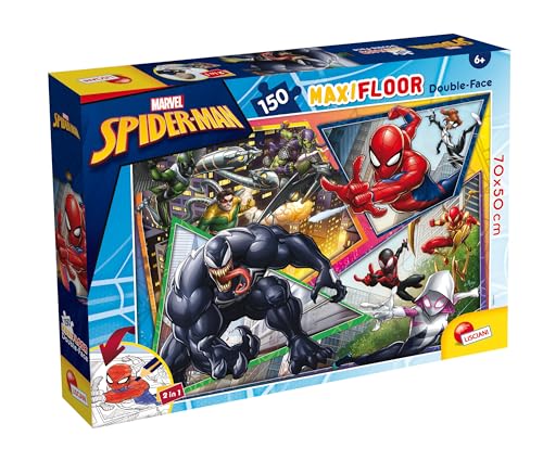 Liscianigiochi Marvel Puzzle DF Maxi Floor 150 Spiderman 104758, Mehrfarbig von Liscianigiochi