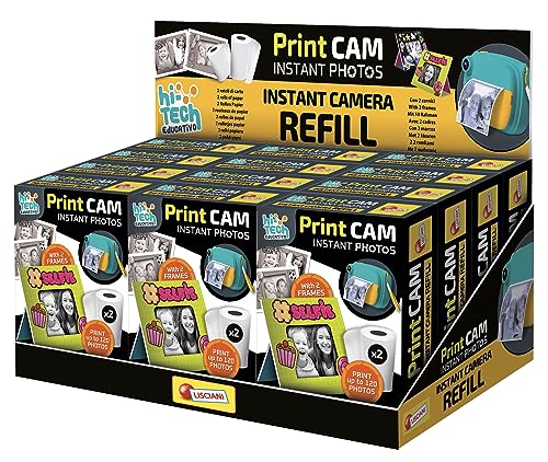 Liscianigiochi 101818 Print CAM HI-TECH Refill, Papierrollen für die Sofortbildkamera, M von Liscianigiochi