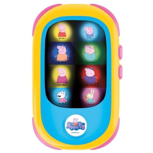 Lisciani - PEPPA PIG - Nachgemachtes Smartphone-Spielzeug für Babys - LED-Lichtanzeige auf dem Bildschirm mit Zauberspiegel - Überträgt Cartoon-Musik - Spaß ab 12 Monaten Lisciani - PEPPA PIG - Nachgemachtes Smartphone-Spielzeug für Babys - LED-Lichtanzeige auf dem Bildschirm mit Zauberspiegel - Überträgt Cartoon-Musik - Spaß ab 12 Monaten von Liscianigiochi