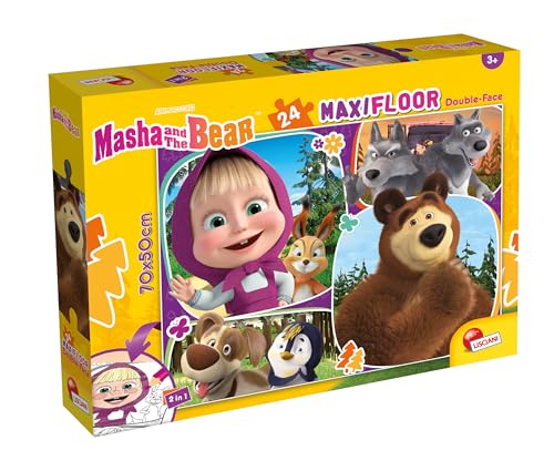 Lisciani - Puzzle MASHA UND MICHKA MaxiFloor - Riesenpuzzle 24 Teile für Kinder ab 3 Jahren - 70cm x 50cm - Lernspiel - Geschenkidee zum Geburtstag - Kreative Aktivität - Fördert die Geduld Lisciani - Puzzle MASHA UND MICHKA MaxiFloor - Riesenpuzzle 24 Teile für Kinder ab 3 Jahren - 70cm x 50cm - Lernspiel - Geschenkidee zum Geburtstag - Kreative Aktivität - Fördert die Geduld von Liscianigiochi