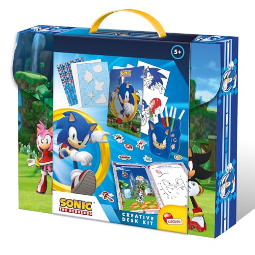 Lisciani - Sonic Creative Desk Kit - Tragbares Kreativ-Set für Kinder ab 3 Jahren - Zeichnen & Malen - Stifthalter zum Bauen - Künstlerische Aktivitäten für unterwegs - Motorik & Kreativität. Lisciani - Sonic Creative Desk Kit - Tragbares Kreativ-Set für Kinder ab 3 Jahren - Zeichnen & Malen - Stifthalter zum Bauen - Künstlerische Aktivitäten für unterwegs - Motorik & Kreativität. von Liscianigiochi
