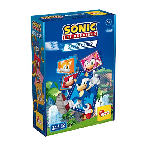 Lisciani – SONIC the HedgeHog – Speed-Kartenspiel mit Sonic the Hedgehog – Strategiespiel für Kinder ab 6 Jahren – 2 Spieler oder mehr – Entwicklung der Logik – Zahlen und erste Berechnungen von Lisciani