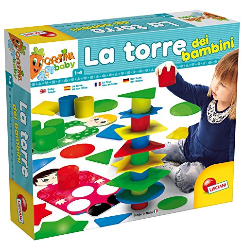 Lisciani Giochi 58549 Spiel Carotina Baby, Turm der Kinder von Lisciani Giochi