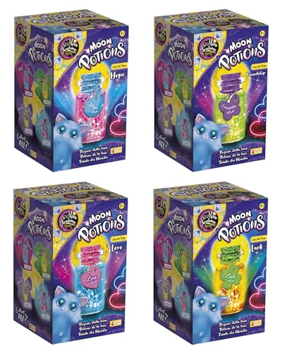 Lisciani - THE MOON ACADEMY: MONDLICHT-KREATIONEN - Magisches Trankherstellungsset für Kinder ab 8 Jahren - Zubehör, das im Dunkeln leuchtet, Farbstoffe, Flaschen und Bänder inklusive Lisciani - THE MOON ACADEMY: MONDLICHT-KREATIONEN - Magisches Trankherstellungsset für Kinder ab 8 Jahren - Zubehör, das im Dunkeln leuchtet, Farbstoffe, Flaschen und Bänder inklusive von Liscianigiochi