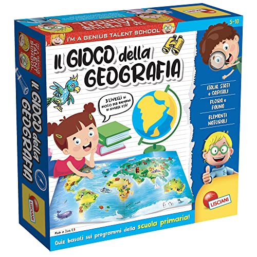 Liscianigiochi 100545 Lisciani Giochi I 'm a Genius Ts Das Spiel der Geographie, Mehrfarbig, Einheitsgröße von Liscianigiochi