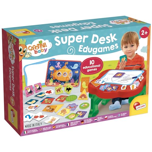 Lisciani 102303 CAROTINA Baby SUPER Desk EDUGAMES, Tisch für Lernspiele von Liscianigiochi