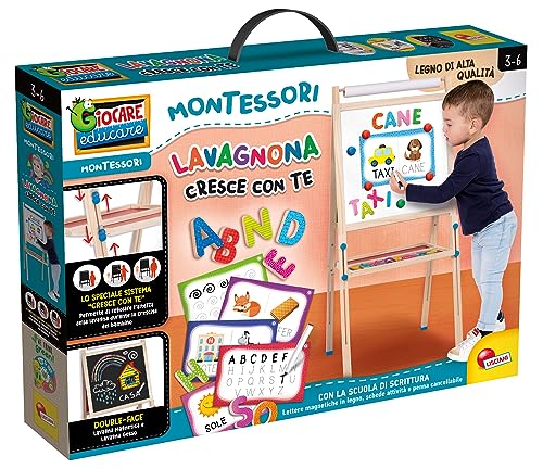 Liscianigiochi 102600 Montessori Lavagnona wächst mit Ihnen von Liscianigiochi