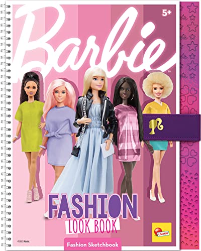 Liscianigiochi 12877 Barbie Sketchbook Fashion Book, Skizzenbuch Trendy Look, M von Liscianigiochi