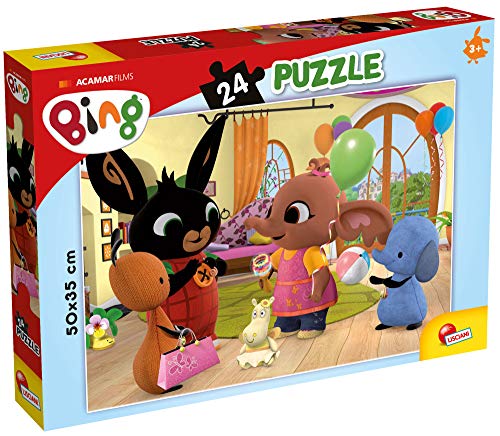 Liscianigiochi 77960 Plus Bing Facciamo Festa Puzzle doppelseitig 24, Mehrfarbig von Liscianigiochi