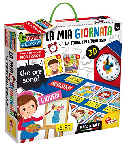 Liscianigiochi 80137 Montessori Mia Giornata La Torre dell'Orologio Lernspiel, Mehrfarbig von Liscianigiochi