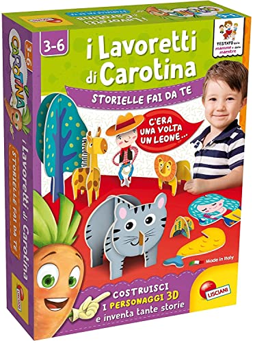 Liscianigiochi 85552 Die Bastelarbeiten von Carotina Storielle DIY Vorschul-und Lernspiel, Mehrfarbig von Liscianigiochi