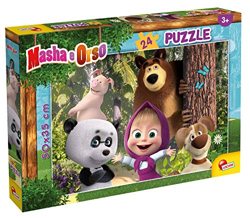 Liscianigiochi 86078 Masha Plus 24-Diventiamo Amici Puzzle für Kinder, Mehrfarbig von Liscianigiochi