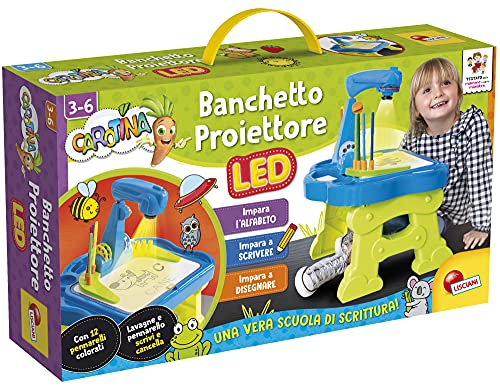 Liscianigiochi 88614 Carotina Bankett LED Projektor Schule Schreibschule, Mehrfarbig von Liscianigiochi