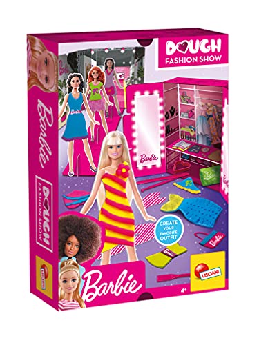 Lisciani - Barbie Modeparade - Kreativ-Kit mit Knetmasse - Outfits zum Gestalten - Kreatives Hobby für Mädchen ab 4 Jahren von Liscianigiochi