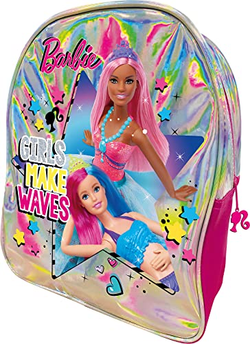 Lisciani - Barbie Rucksack - Kreativ-Set mit Knetmasse - Modeaccessoires Selbermachen - Kreatives Hobby für Mädchen ab 4 Jahren. Mit glitzerndem Rucksack, 600 g Knetmasse und Zubehör. von Liscianigiochi