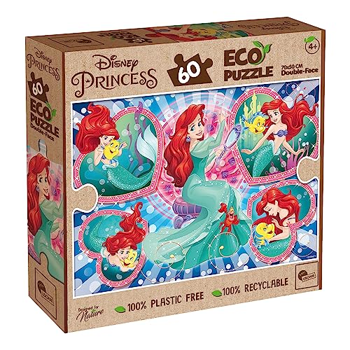 Liscianigiochi 91874 Disney Eco Puzzle Df Little Mermaid 60 von Liscianigiochi