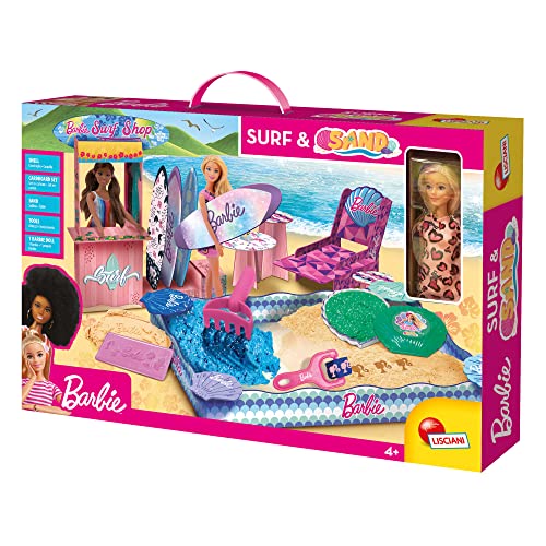 LISCIANI – BARBIE Universe – BARBIE Surf & Sand Spielset – Strandspielset – 51,7 x 8 x 33,8 cm – mehrfarbig – Sandspielzeug – fördert die Kreativität – für Kinder ab 4 Jahren von Liscianigiochi