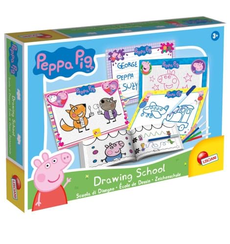 Liscianigiochi 92215 Peppa Pig Zeichenschule, Nicht Zutreffend, Kreatives Lernspiel von Liscianigiochi