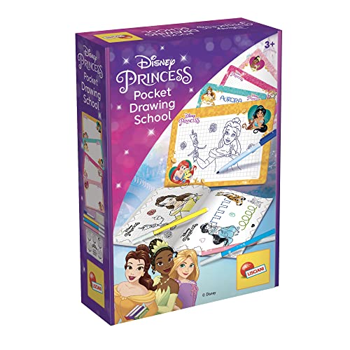 Liscianigiochi 92901 Princess Pocket Drawing School, Disney Prinzessin Taschen Zeichenschule, moyen von Liscianigiochi