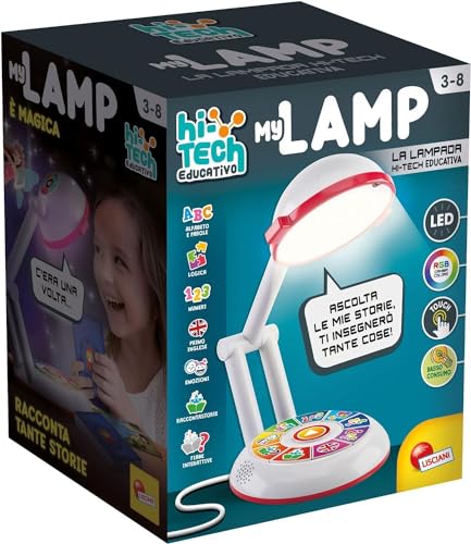 Liscianigiochi 96992 Step Pädagogische Zauberlampe, Kinder 3-6 Jahre, Alphabet und Wörter, Zahlen und Logik, interaktive Märchen, Mehrfarbig von Liscianigiochi