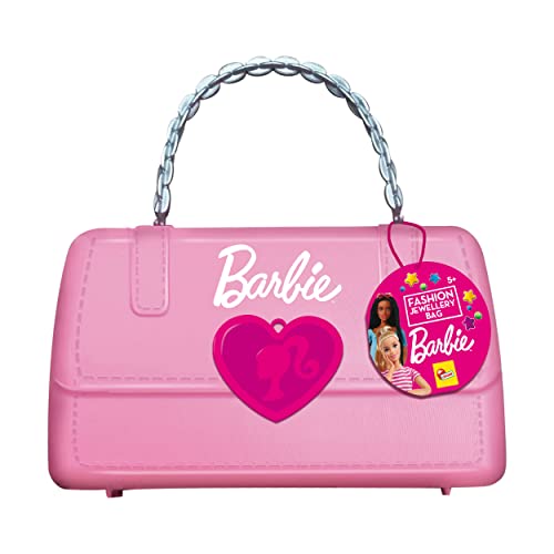 Lisciani - BARBIE Fashion - Pink Handtasche mit Schmuckbastelset - Kreatives Basteln - Herstellung von BARBIE-Armbändern, -Halsketten - Inklusive BARBIE-Perlen und Zubehör - Für Kinder ab 5 Jahren von Liscianigiochi