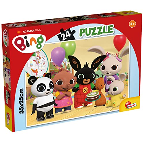 Liscianigiochi 99429 M-Plus Happy Birthday, Bing Puzzle 24 stücke-Alles Gute zum Geburtstag von Liscianigiochi