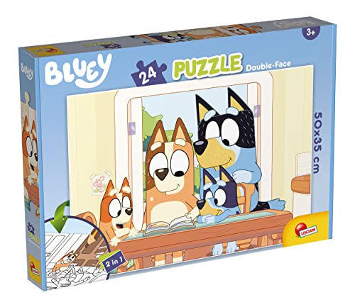 Liscianigiochi 99566 BLUEY Puzzle DF Plus, MAXIFLOOR 24 Teile von Liscianigiochi