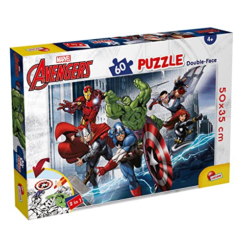 Liscianigiochi 99696 Marvel Puzzle DF Plus 60 Avengers, AVENGERS-60-Teile von Liscianigiochi