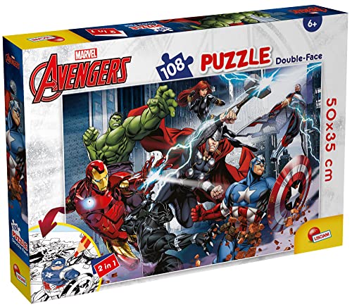 Liscianigiochi 99719 Lisciani Games Marvel Puzzle DF Plus 108 Avengers von Liscianigiochi