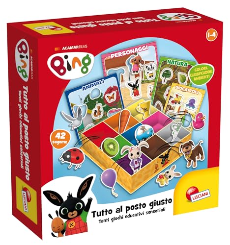 Liscianigiochi Bing - Montessori Pinnwand - Sortierspiel - 36+ Monate - Mehrfarbig - Klassisch - Unisex - Karton - 1 Stück von Liscianigiochi