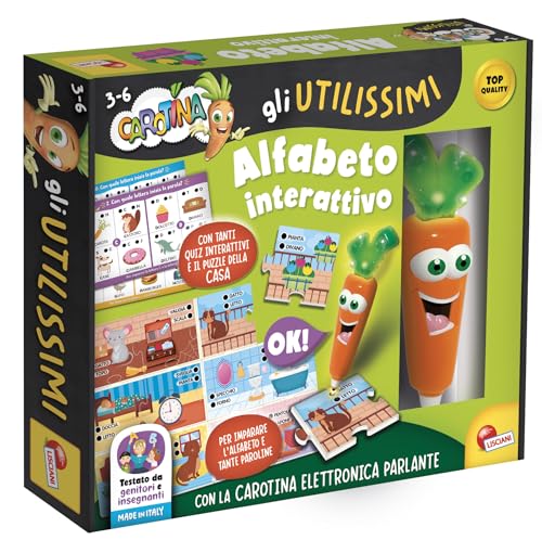 Liscianigiochi - Carotina Der sehr nützliche sprechende Stift Interaktives Alphabet von Liscianigiochi