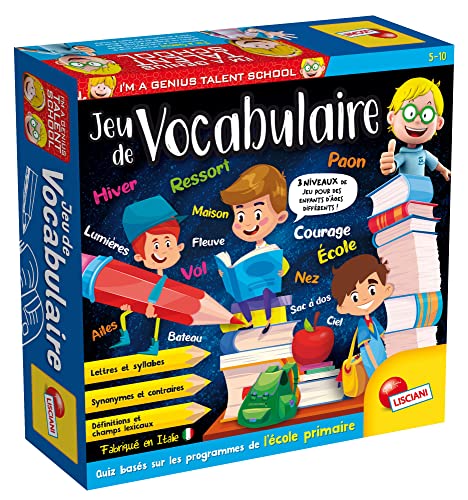 Liscianigiochi I'm A Genius TS Vokabelspiel, EIN lustiges und lehrreiches Quizspiel in Form Einer Route für Kinder ab 5 Jahren von Liscianigiochi