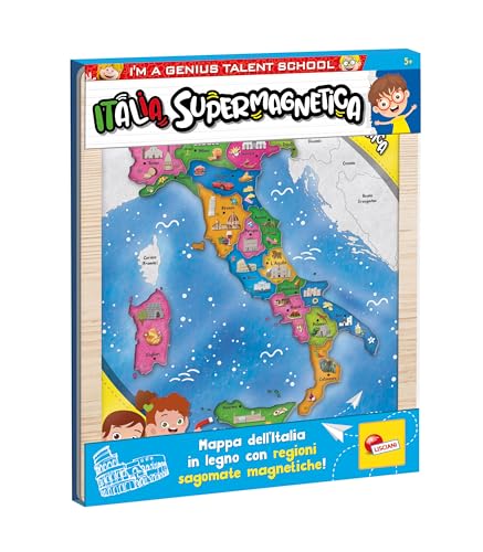 Liscianigiochi I'm a Genius Italia supermagnetica, 105496, Mehrfarbig von Liscianigiochi