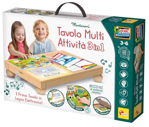 Liscianigiochi Montessori Holztisch für Aktivitäten von Liscianigiochi